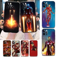 marvel phone case for iphone 11 12 13 pro max 7 8 se xr xs max 5 5s 6 6s plus soft silicone case cover cool iron man marvel