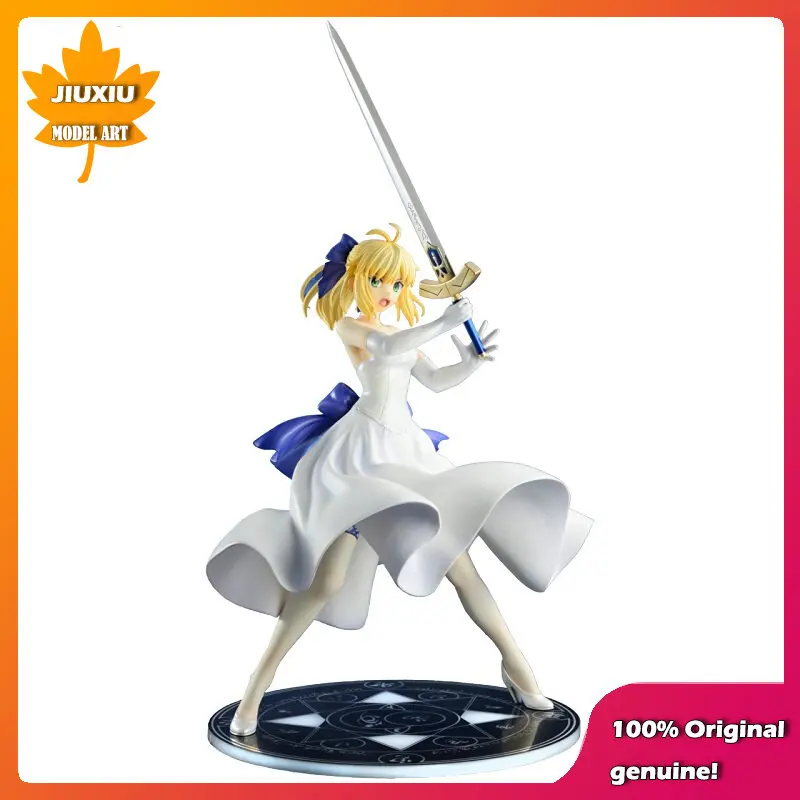 

Bellfine Original:Fate FGO Altria Pendragon White dress 20CM PVC Action Figure Anime Figure Model Toys Collection Doll Gift