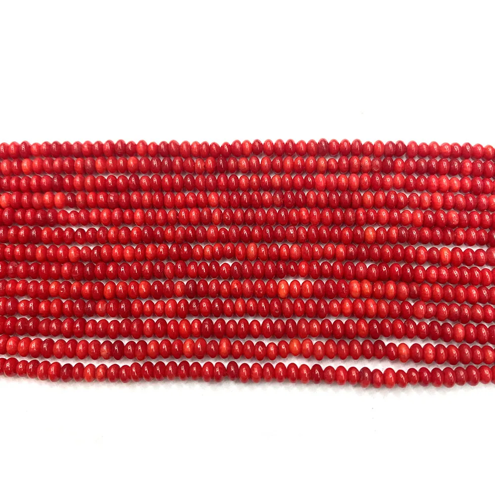 Шарм Abacus Искусственные коралловые бусины высокого качества 2x3 мм для