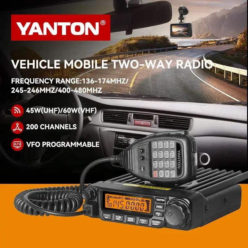 YANTON TM-8600 морской автомобильный радиоприемник 45 Вт рация 400-480 МГц DTMF DCS