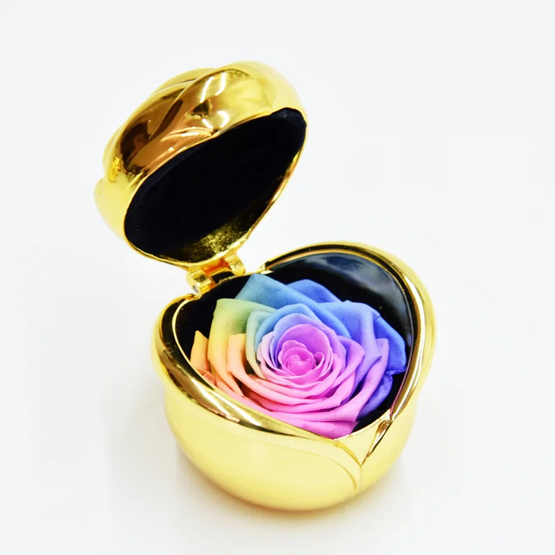

Immortal Flower Rose Gift Box Send Girlfriend Valentine's Day Rose Jewelry Box Wedding Decoration Preserved Flowers