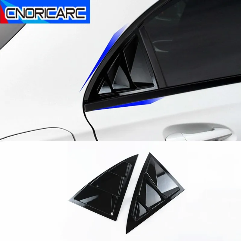

Car Rear Window Triangle Panel Decoration Cover Shutters Sticker Trim For Mercedes Benz CLA C117 2013-2019 Exterior Accessories