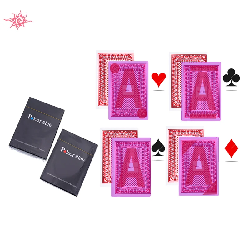 

Marked Playing Cards for UV Anti Cheating Poker Club Magic Mark Card Deck Plastic Board Game