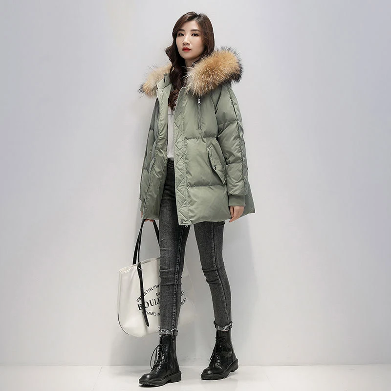 2022 New Warm Thicken Loose Down Jacket Women Winter Short Jacket Hooded Fur Collar Cotton Coat Korean Female Parkas Basic Coat enlarge