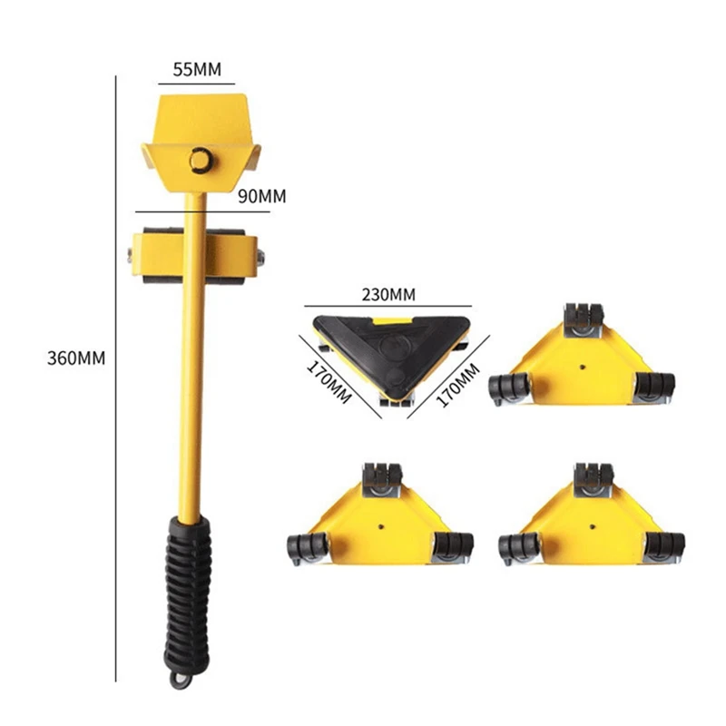 5 шт./набор треугольные подъёмники для мебели до 400 кг