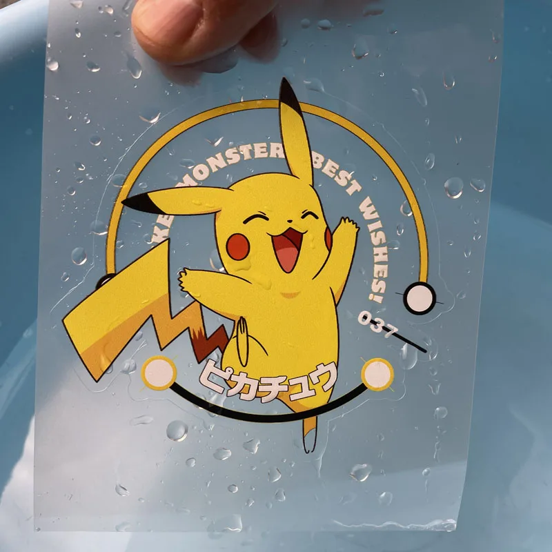 Креативные Мультяшные автомобильные наклейки Пикачу виниловые светоотражающие