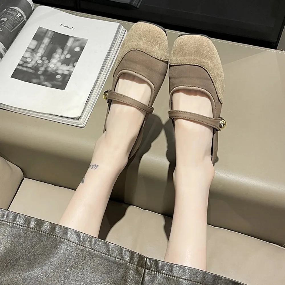 Элегантные туфли Мэри Джейн на плоской подошве женские черные повседневные