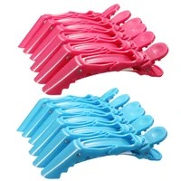 6 pcs hairdressing salon sectioning clamp crocodile hair clips hairpin grip 2 color styling tools