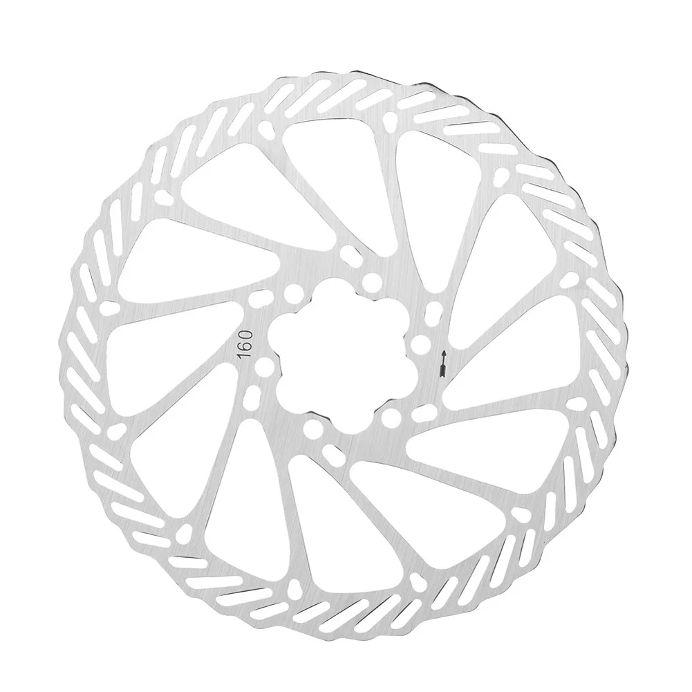 

Mountain Bike Bicycle Disc Brake Disc Brake Pads 160mm Stainless Steel Silver 44mm Hole Distance Cycling Components Parts