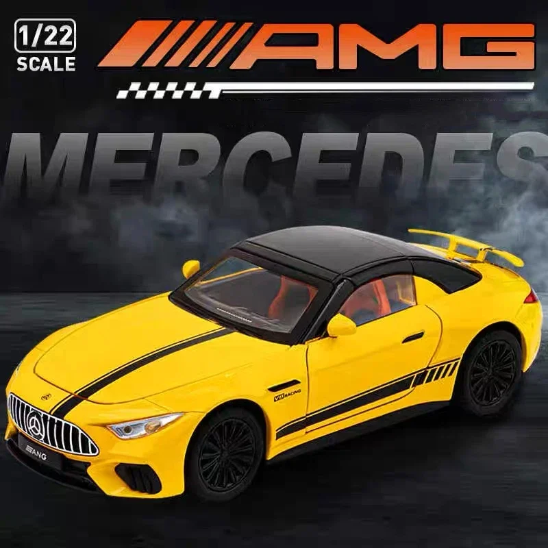 1:24 Mercedes-Benz SL63 спортивный автомобиль масштабная модель автомобиля из сплава литой