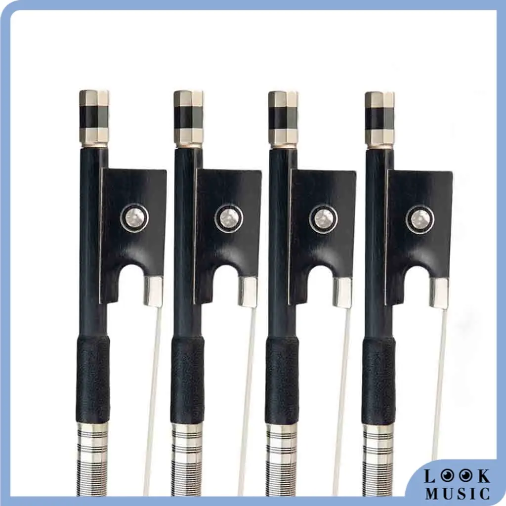 

4 шт., лук для скрипки из углеродного волокна, 4/4, 3/4, 1/2, 1/4, 1/8 размеров