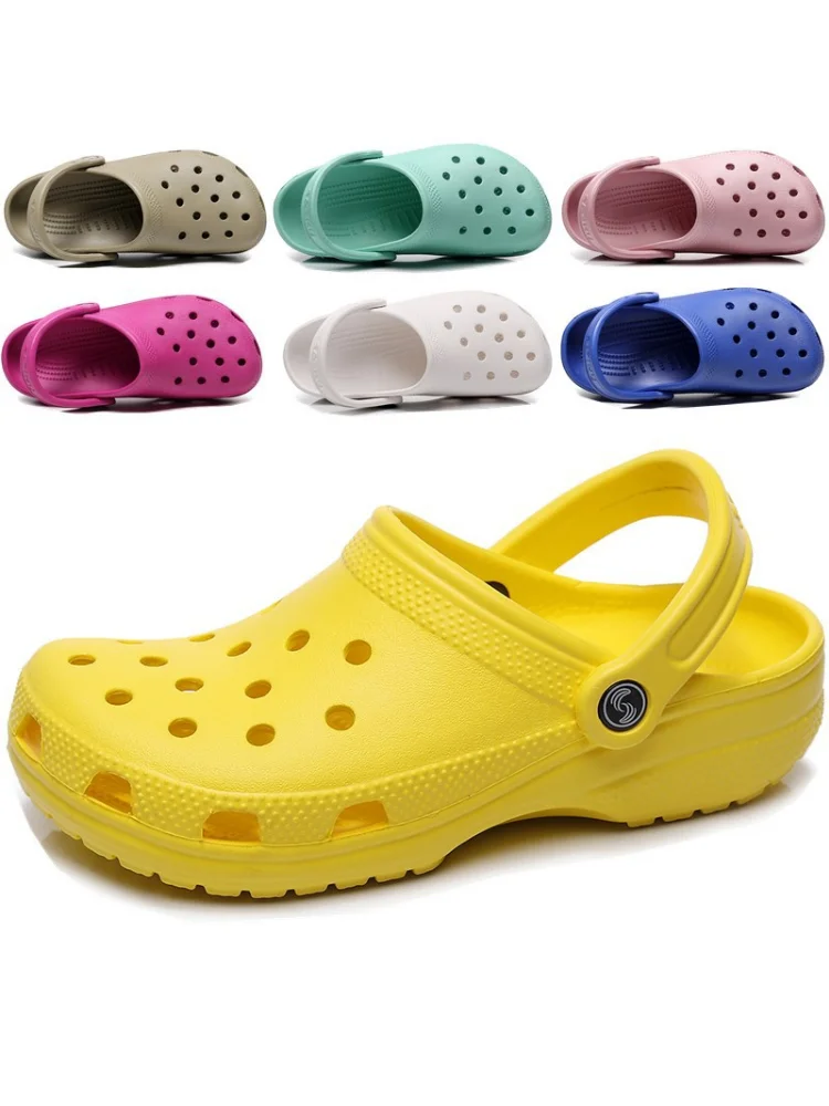 Women's summer Dieter beach shoes couple large size sandals men's jelly garden shoes