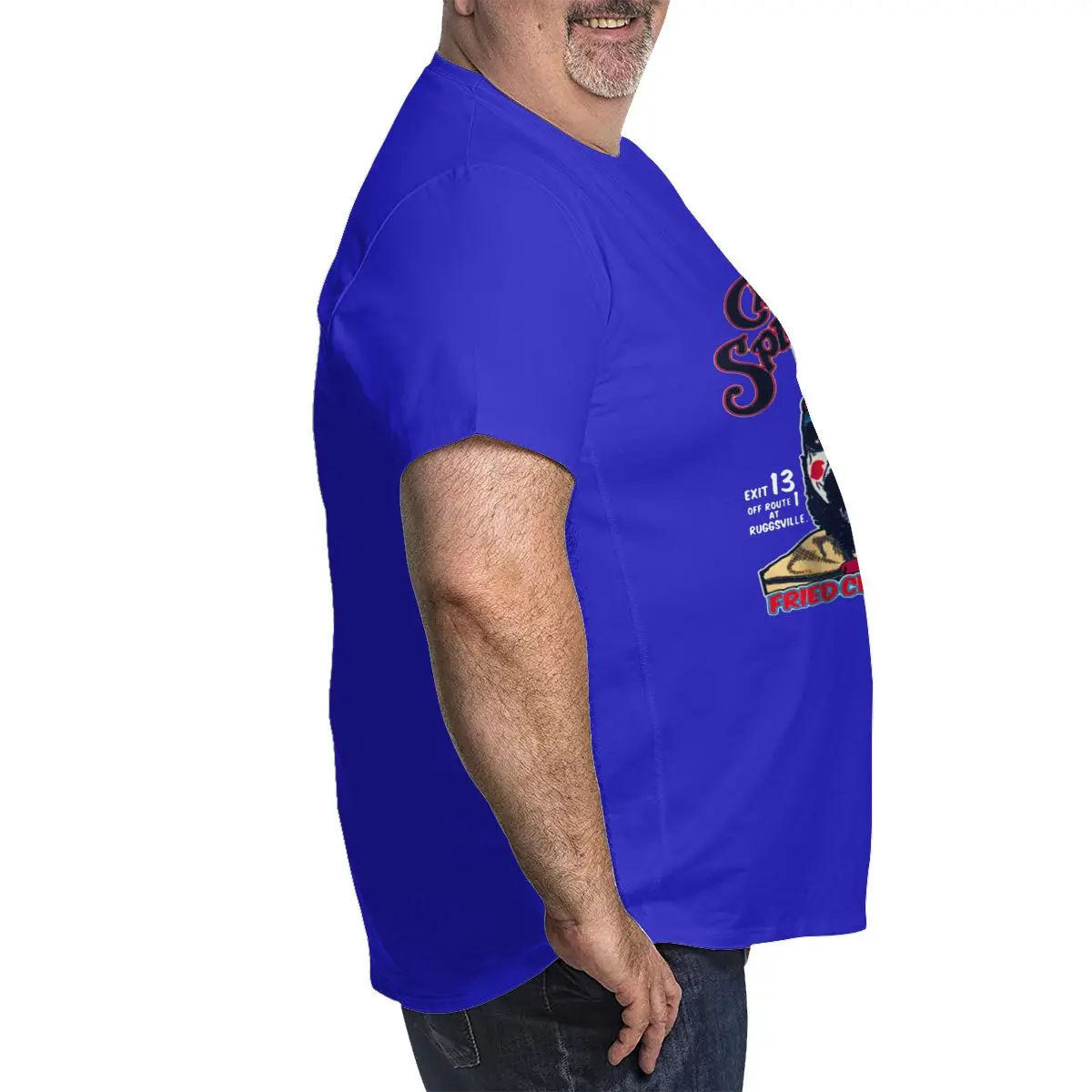 Синие мужские футболки большого размера для больших и высоких мужчин. Футболки с