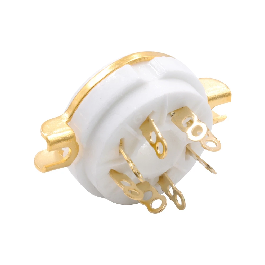 10 шт. 8-контактные восьмеричные керамические розетки K8A для крепления на шасси KT88