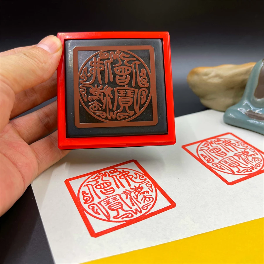 

Buddha Dharma Monk Treasure, Round Seal, Sanbao Seal, Tangkou SealBuddha, automatic oil, photosensitive seal