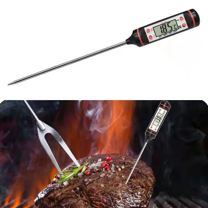 

Electronic Thermometer For BBQ Barbecue Cooking Baking Measure The Temperature Of Oil Milk And Roast Meat Kitchen Accessories