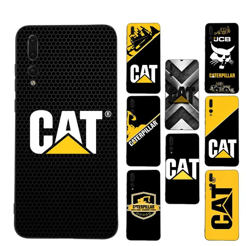 

RuiCaiCa Caterpillar Cat logo Phone Case Soft Silicone Case For Huawei p 30lite p30 20pro p40lite P30 Capa