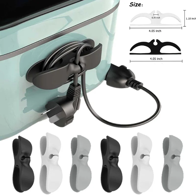 

Wire Wrapper Manager Clip Cable Wrapper Management Bracket for Kitchen Appliance Clips Air Fry Pan Coffee Machine Wire Fixer Bra