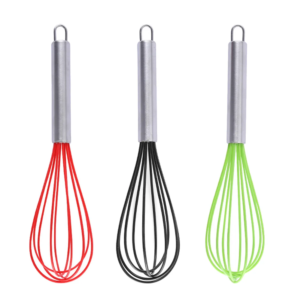 

Egg Beaters Stainless Steel Silicone Blender Kitchen Gadget Hand Whisk for Restaurant Kitchen accessories