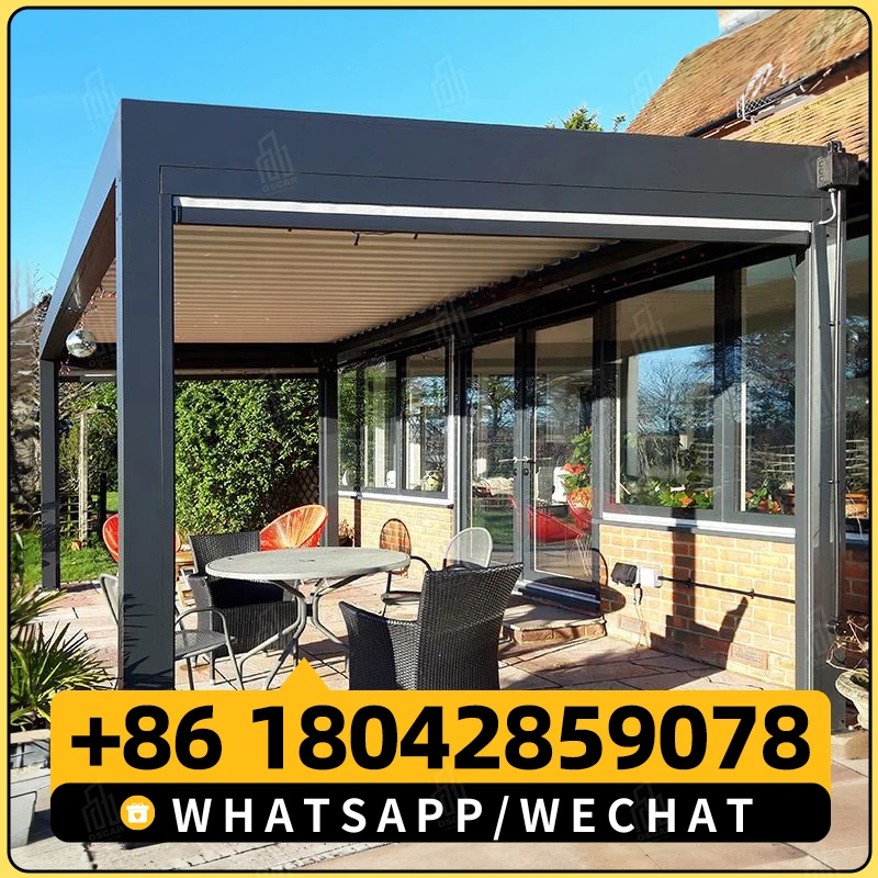 KAKADU Pergola Exterior Aluminium Outdoor Алюминиевая электрическая пергола премиум-класса