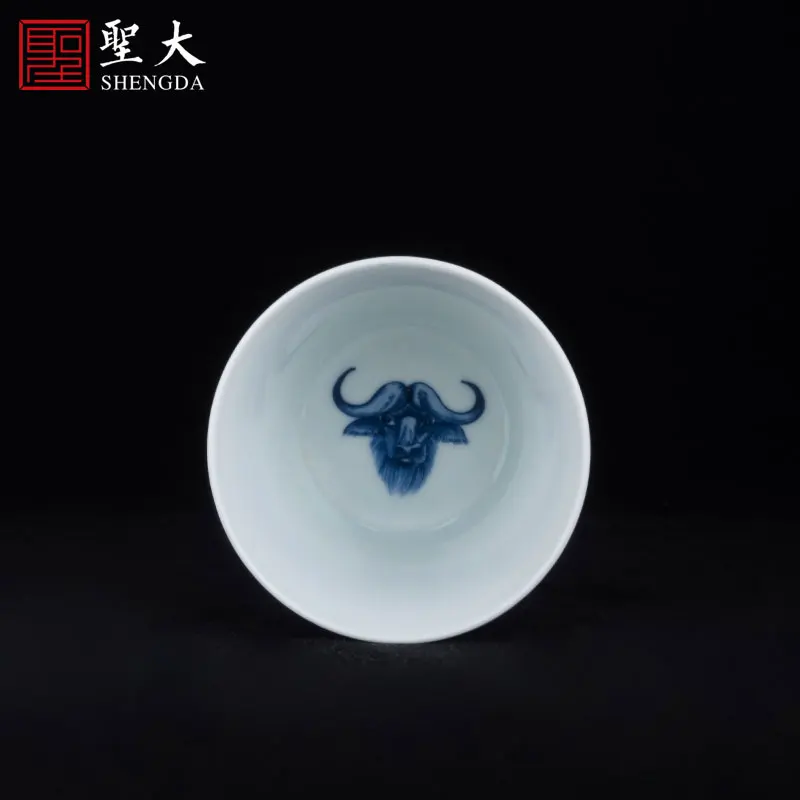 И Белые чашки youligong с рисунком бульфайтинга