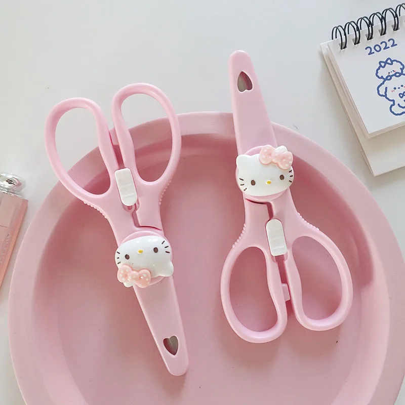 

Kawaii Hellokitty Doraemon Scissors Sanrio Cute Cartoon Household Scissors Children Student Stationery Office Small Scissors