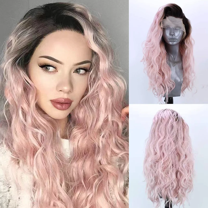 Парик AIMEYA из синтетических волос с эффектом омбре свободный синтетический для