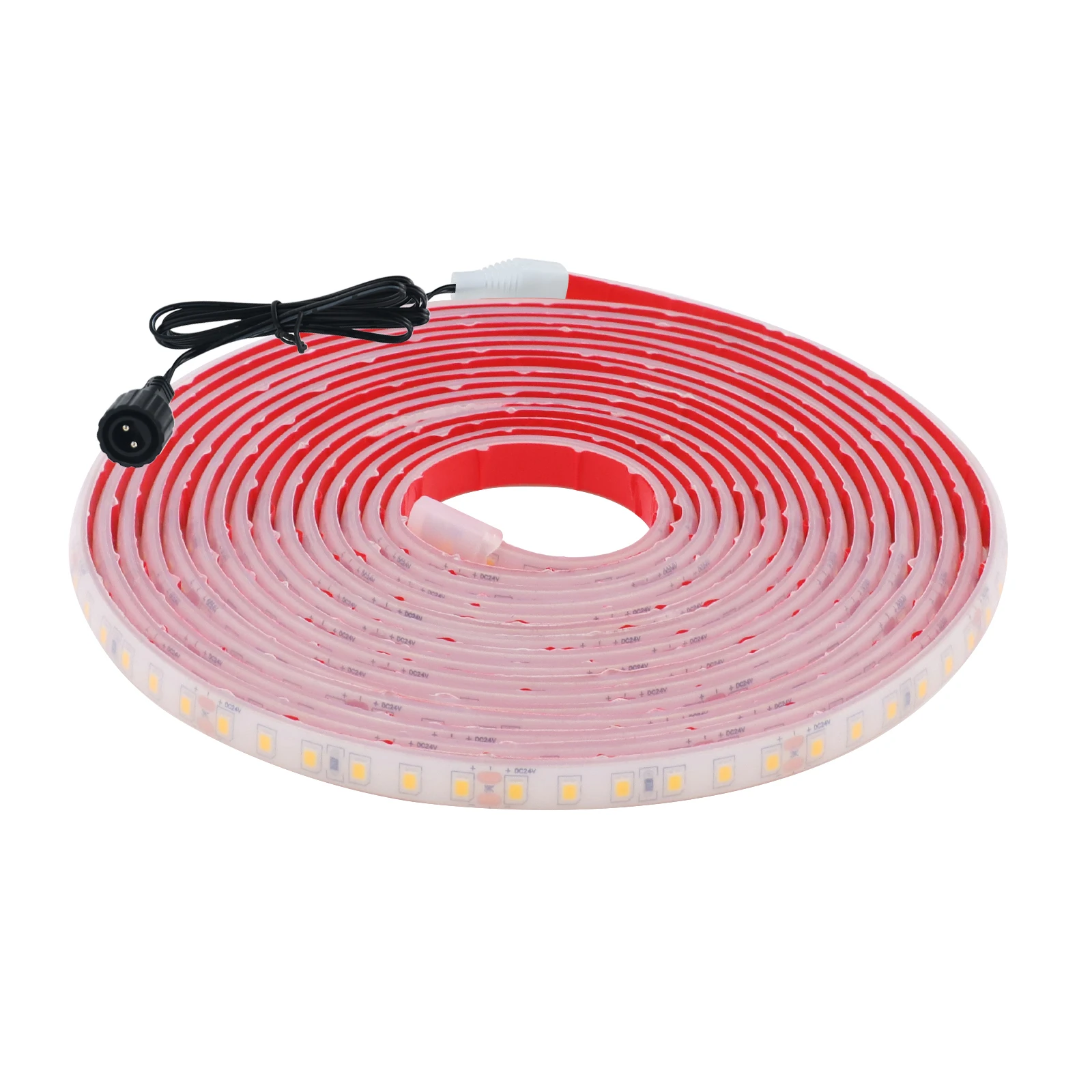 

24 В Солнечные светодиодные ленты Водонепроницаемые IP68 Гибкие фонари Лента 2835 120 светодиодов/м Уличная садовая лампа Освещение домашнего декора00.