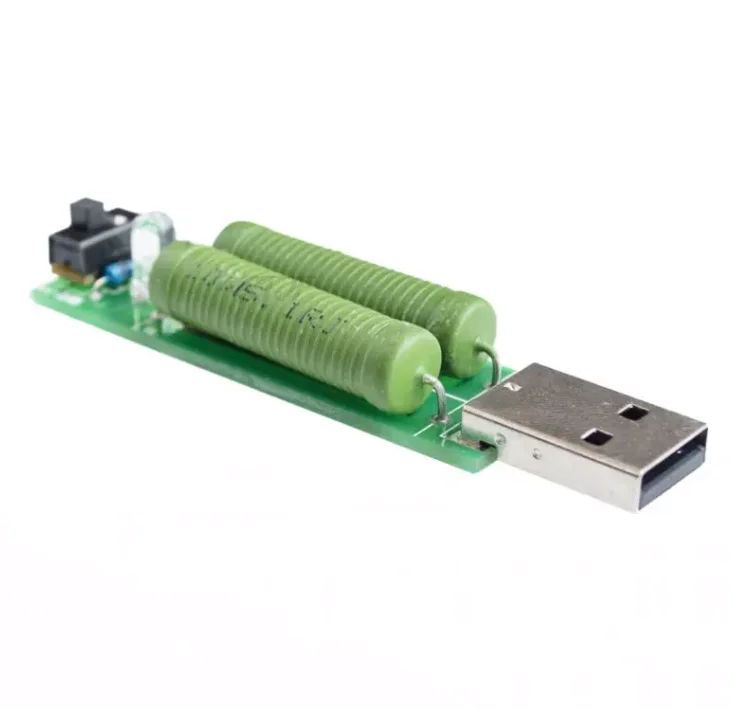 1 шт. USB мини-разрядный резистор 2А/1А с переключателем 1А зеленый светодиод 2А