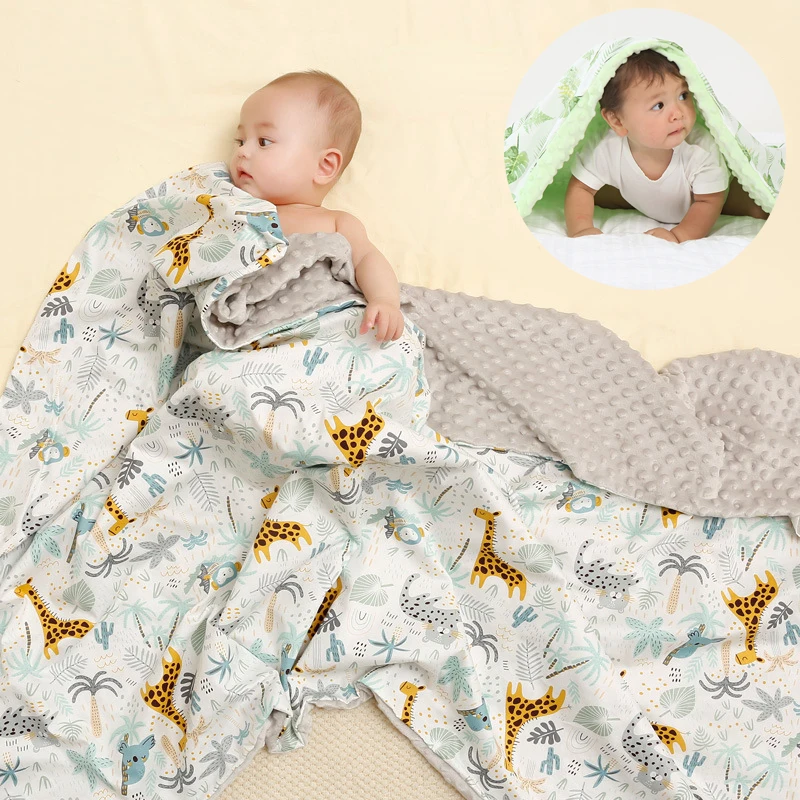 

Детское одеяло и пеленальная Одежда для новорожденных, теплое мягкое Флисовое одеяло, муслиновые пеленки, Мерцающая хлопковая Марля с обор...