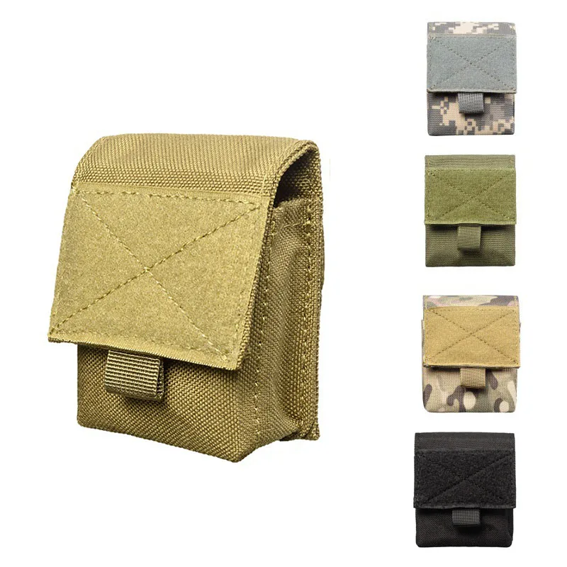 

Tactical Airsoft Combat Military Molle Pouch Outdoor Single Pistol Magazine Pouch Flashlight Sheath Hunting Camo Bag