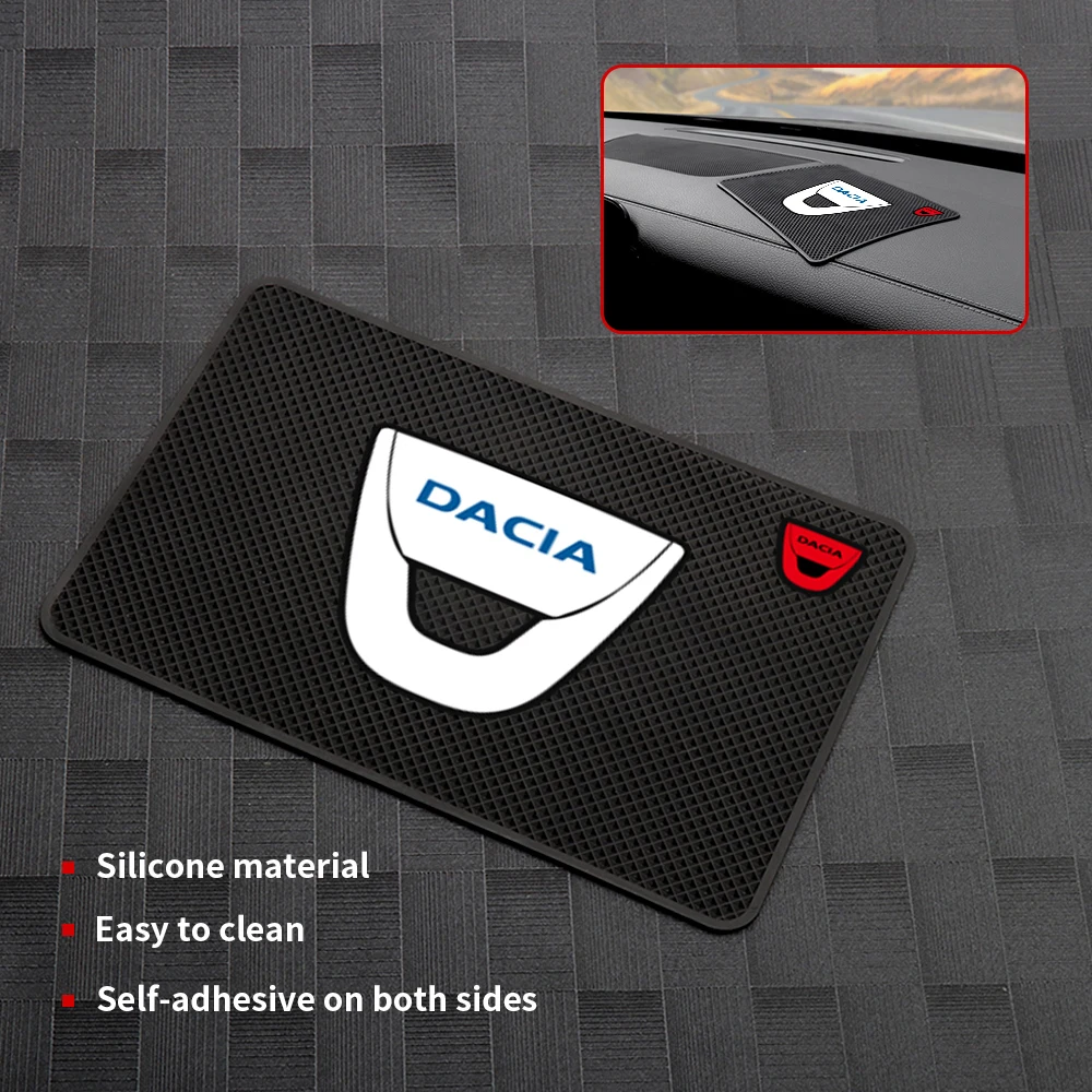 

1Pcs Silicone Car Dashboard Anti-Slip Mat Phone Holder Non-Slip Pad Accessorie For Renault Dacia Duster Clio 4 Megane 2 3 Captur