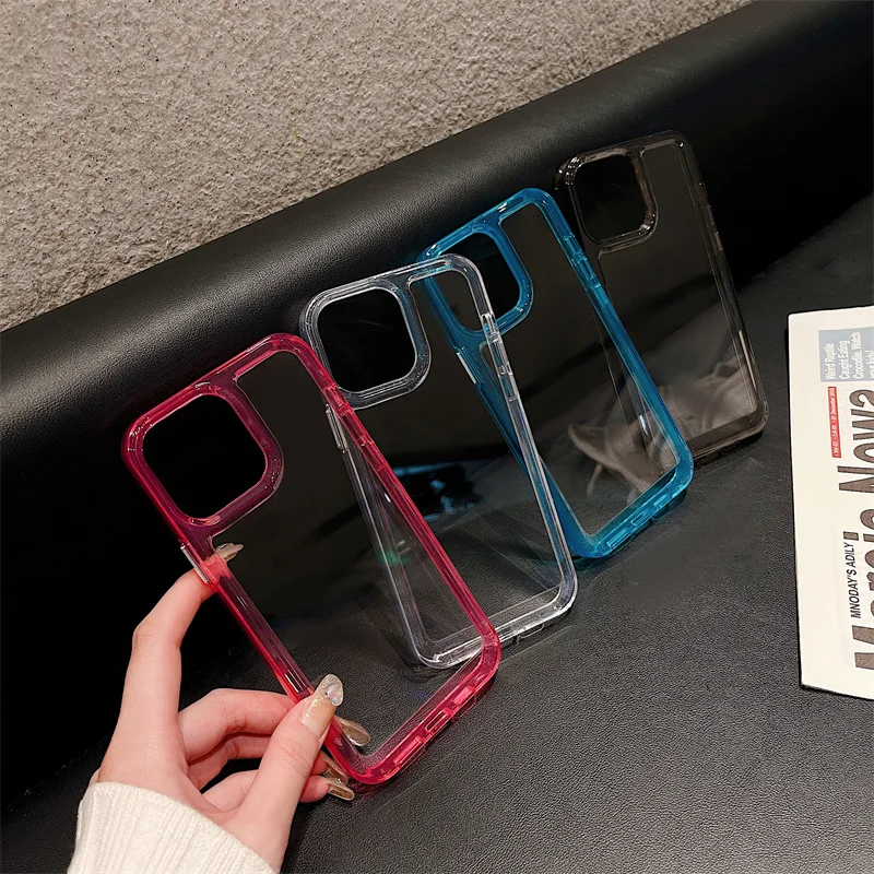 

iPhone Case Silicone Case Shockproof Electroplating Space Case For IPhone11 12 13 Promax XS XR XMAX 8plus Transparent Case