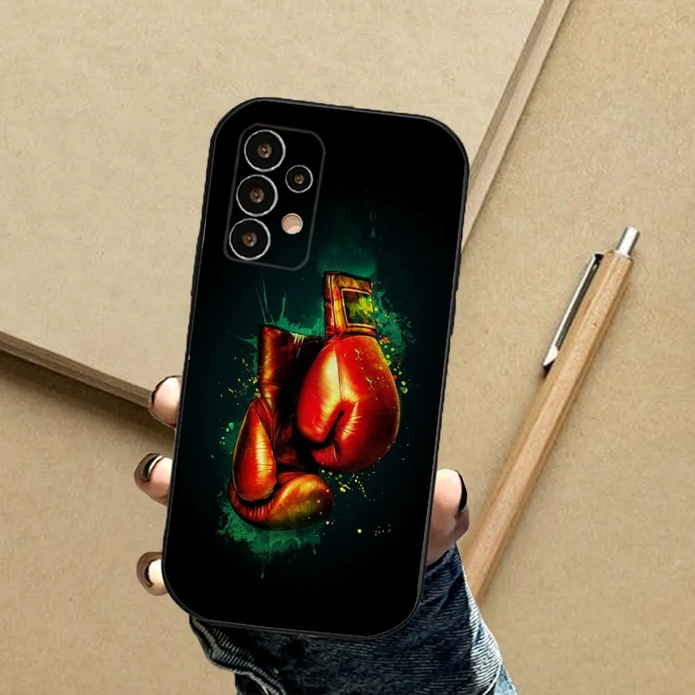 Боксерский чехол для телефона Samsung S24 23 22 30 21 10 9 Note20 Ultra Lite 5G Plus FE черный мягкий