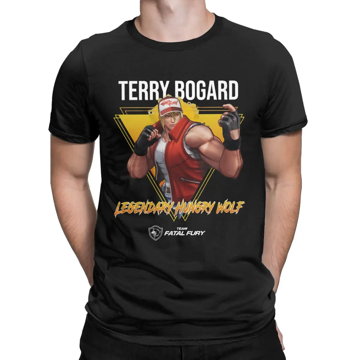 

King Of Fighters XV Legendary Hungry Wolf Terry Bogard 2022 Pure Cotton Tee Shirt Short Sleeve T Shirts O Neck Tops Plus Size