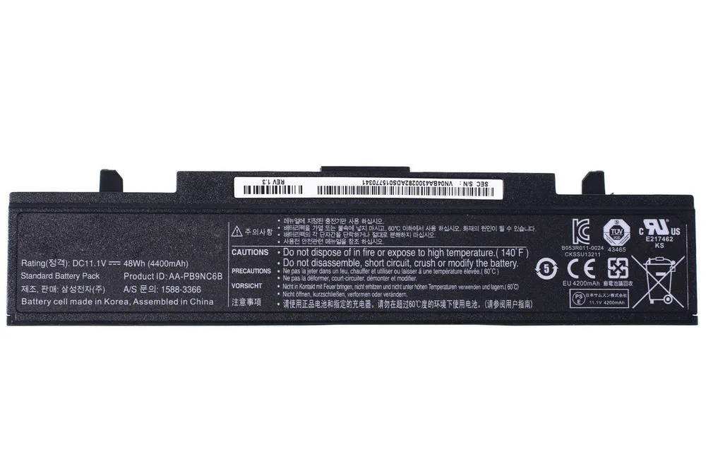 Аккумулятор / 11 1V 4400mAh 48 84Wh (Premium) для Samsung NP305V5A-S0H - Фото №1