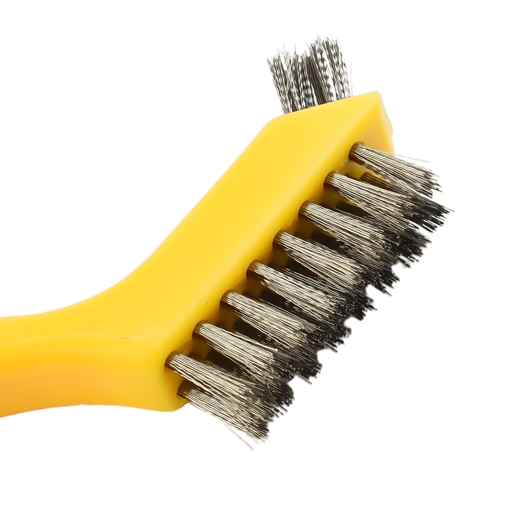 

3pcs 7Inch Wire Brush Set Steel Brass Nylon Cleaning Polishing Detail Metal Rust Brush 7 Inches Cleaning Brush Hand Tool