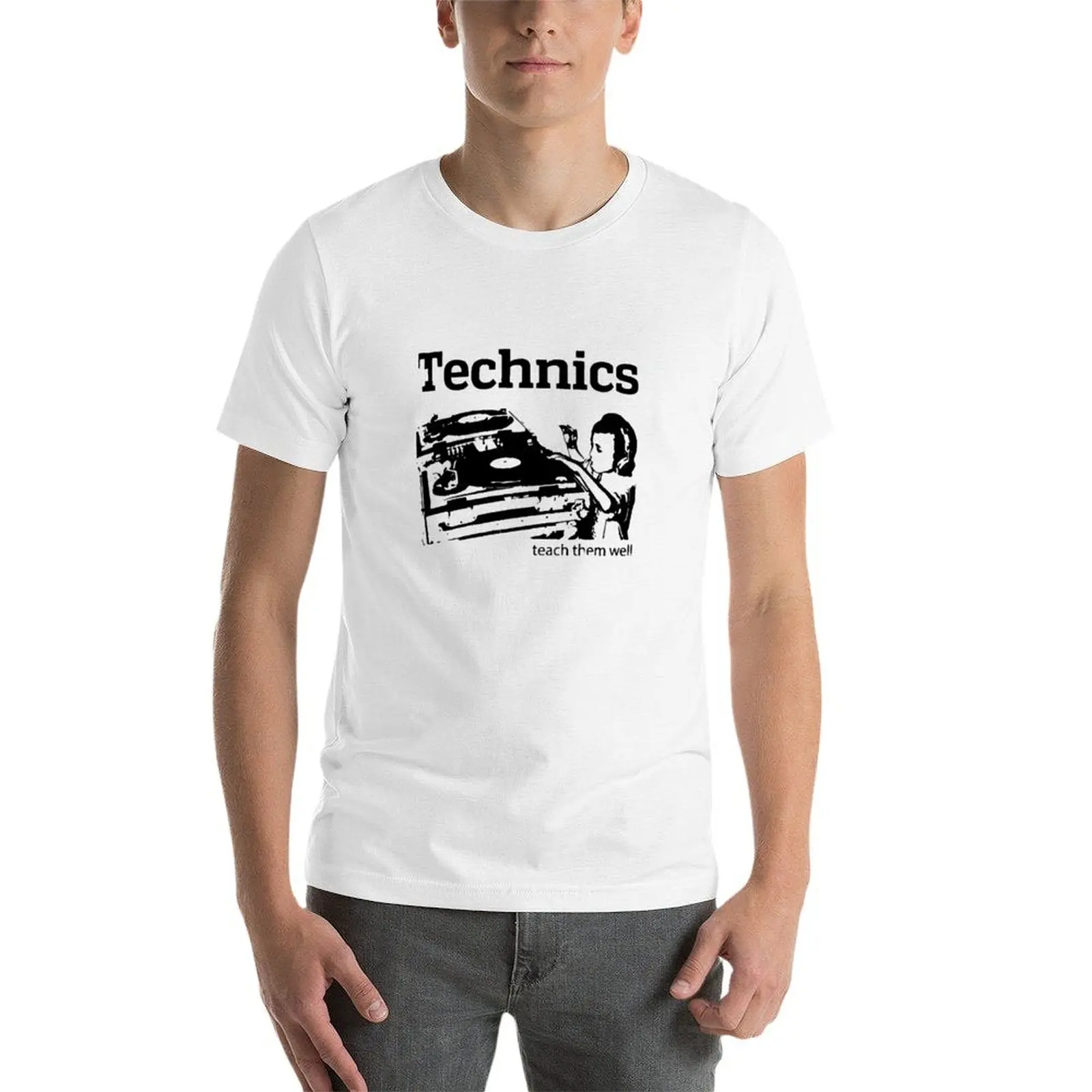 Футболка Dj Technics Teach Them Well хлопковая мужская