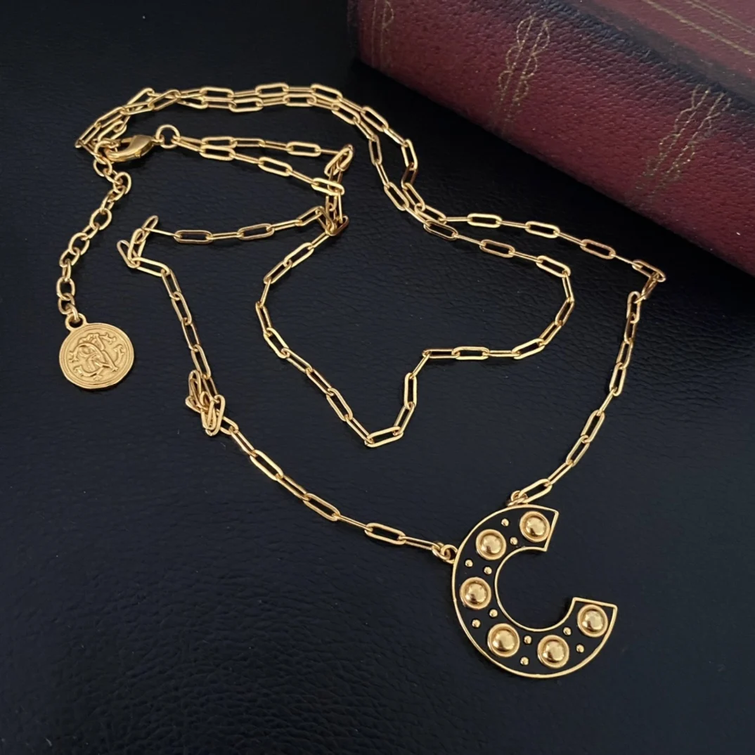 

Same Style Brass Gold Plated Antique Black Gold Willow Double Necklace Earrings