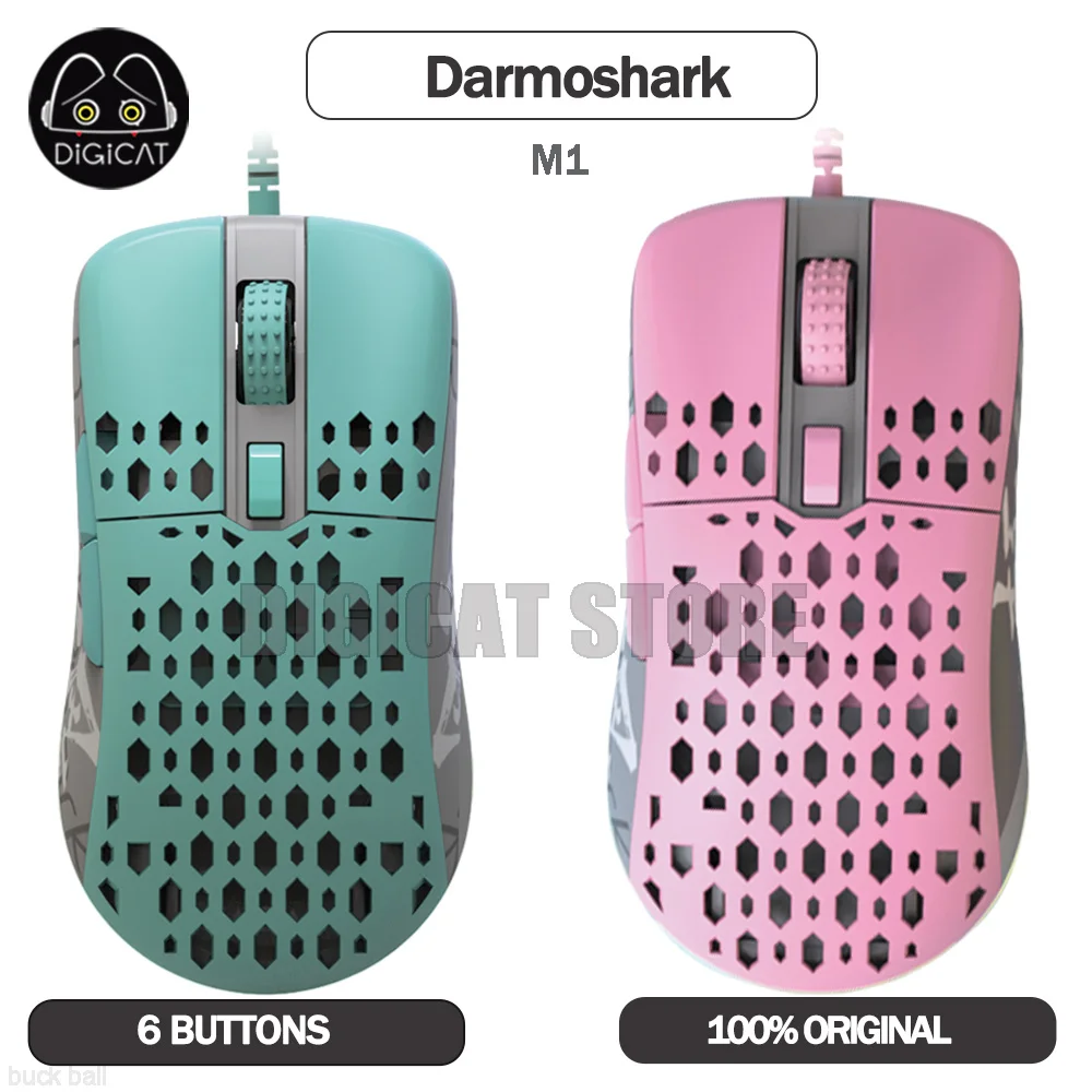 Игровая проводная мышь Darmoshark M1 PMW3389, 6 кнопок, 16000DPI