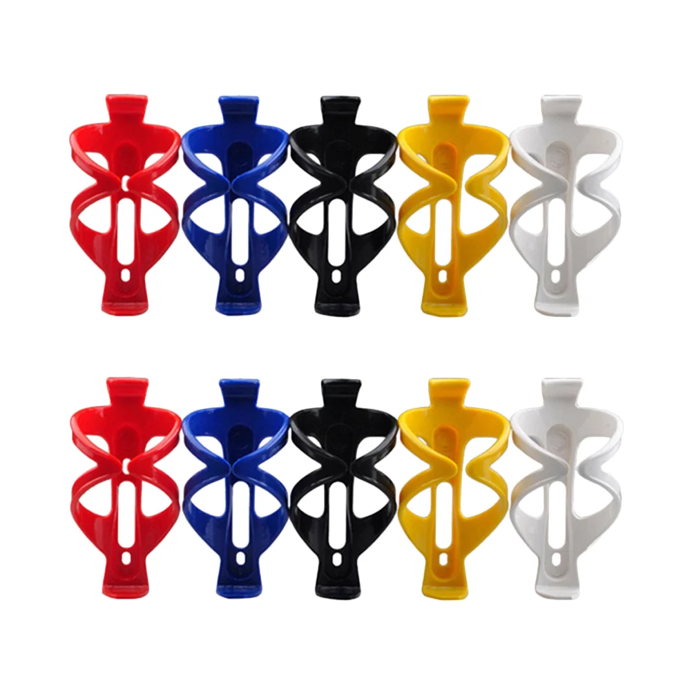 10pcs Bike Water Bottle Holder Secure Retention Bottle Cage Brackets for Mountain Bikes Road Vehicles ( White Yellow Red Blue