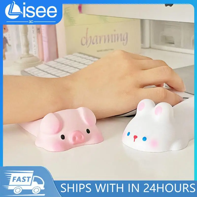 

2/4/6PCS Desk Accessories Mouse Pad Comfortable Portable Gaming Mousepad Pu Soft Wrist Protection Keyboards Gaming Desktop Pad