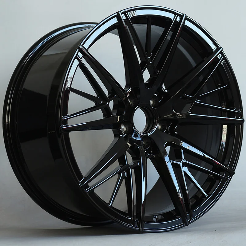 Фото Для BMW JOVA Custom 20-дюймовый черный кованый легкосплавный диск, подходит для 5 серии 525Li, спортивные модифицированные диски. №1