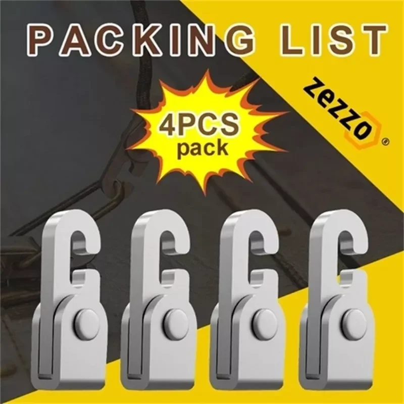 

Tarpaulin Clip Tent Canopy Clip Buckle Outdoor Wind Rope Clamps Reusable Awning Mountaineering Camping Accessories