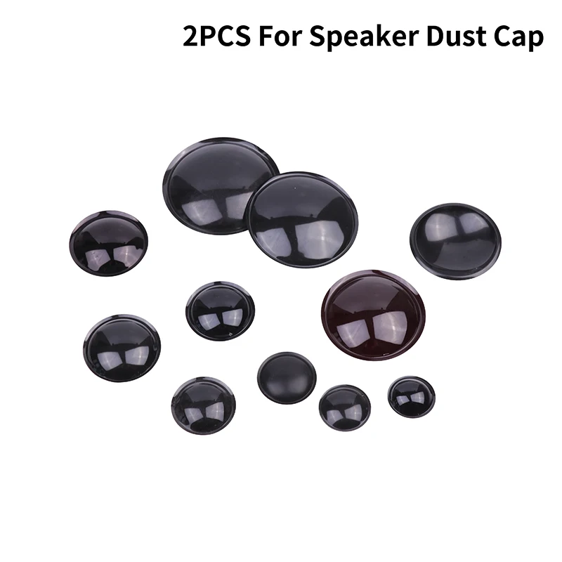 

2Pcs Speaker Dust Cap Loudspeaker Dust Cover Black Repair Dust Cap Speaker Dust Cap
