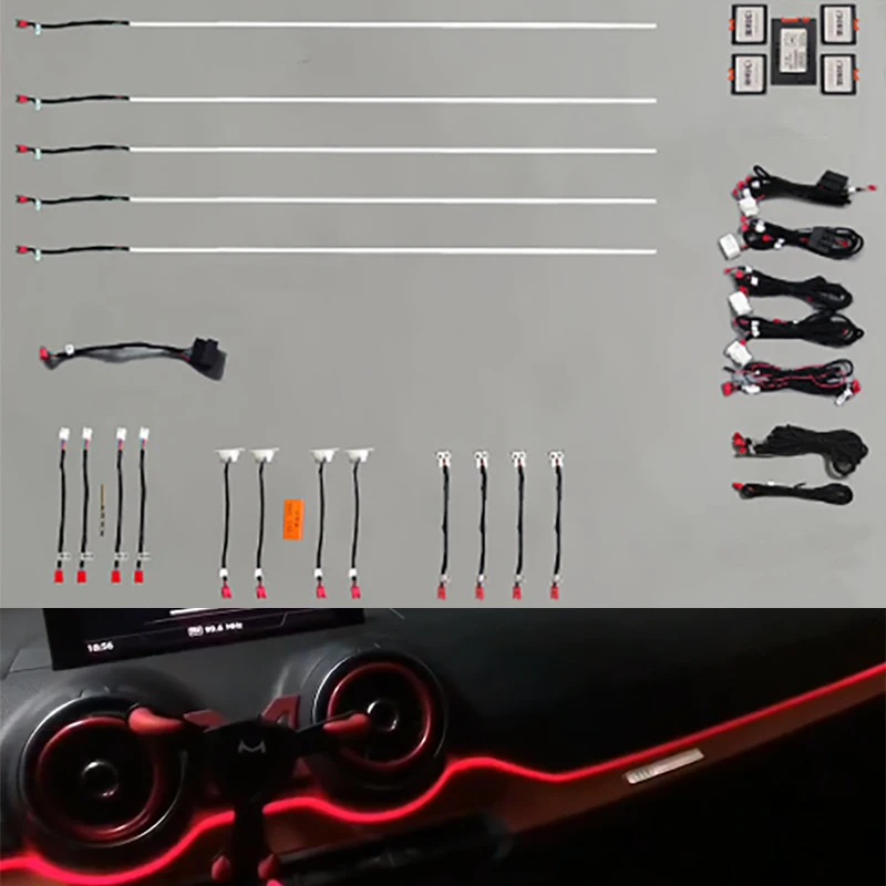 

Fit for Audi Q2L 2019 2020 2021 ambient light Door contour lights Interior led Atmosphere Light Original mold with air outlet
