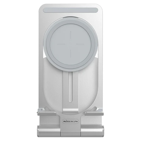 Мини-подставка для беспроводной магнитной зарядки Nillkin для быстрой зарядки iPhone, складная и портативная, совместимая с Samsung и Xiaomi