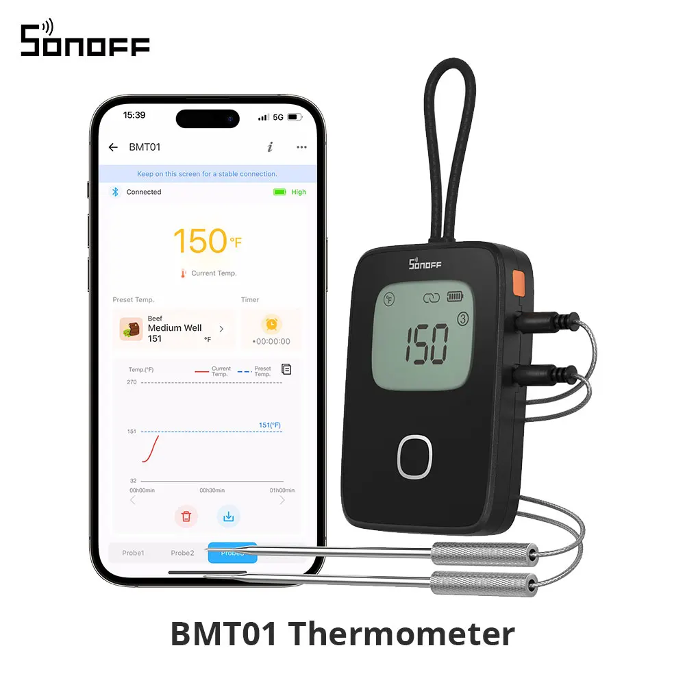 

SONOFF BMT01 Умный термометр для мяса