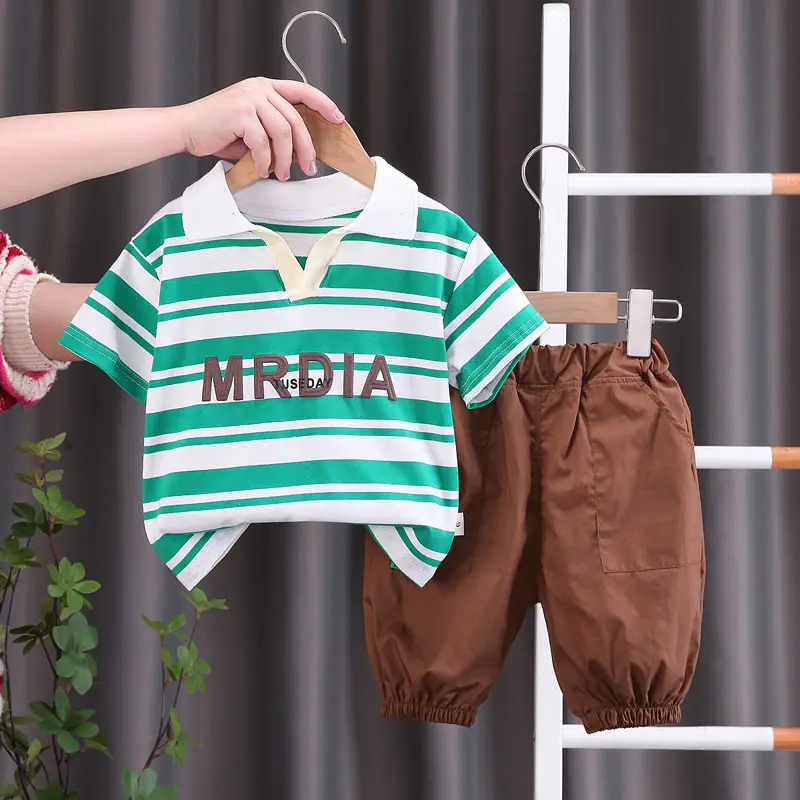 

2 шт./комплект, Детские хлопковые спортивные костюмы с V-образным вырезом