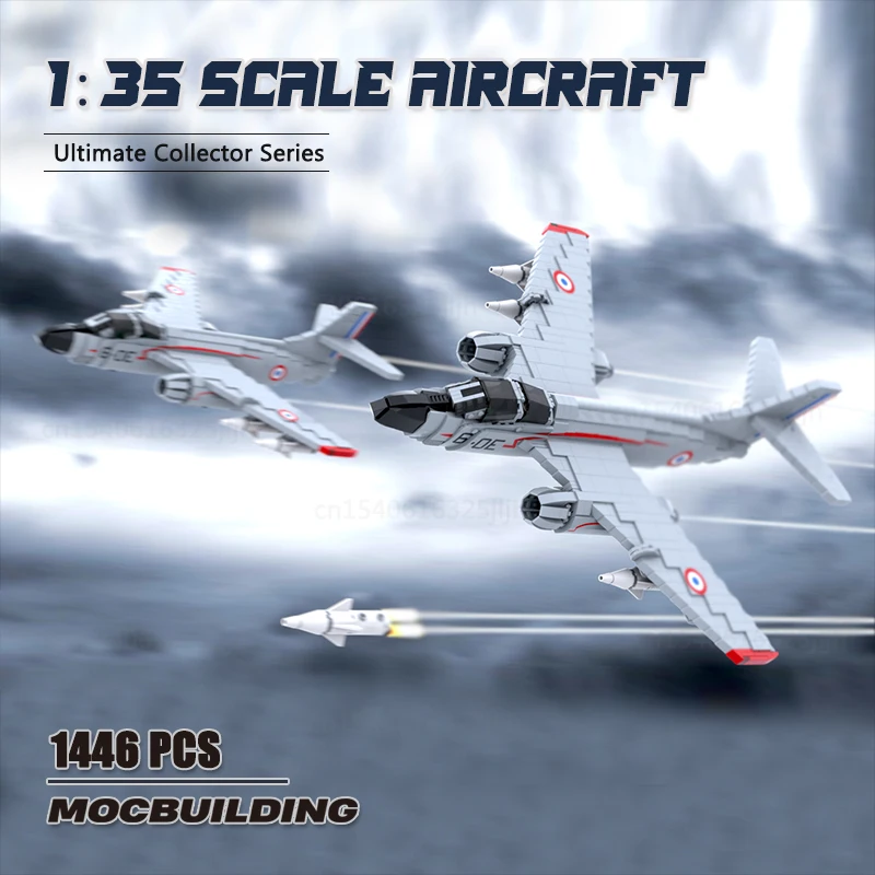 

Конструктор MOC, масштаб 1/35, самолет, строительные блоки, военный боец, Обучающие игрушки, дисплей, подарки